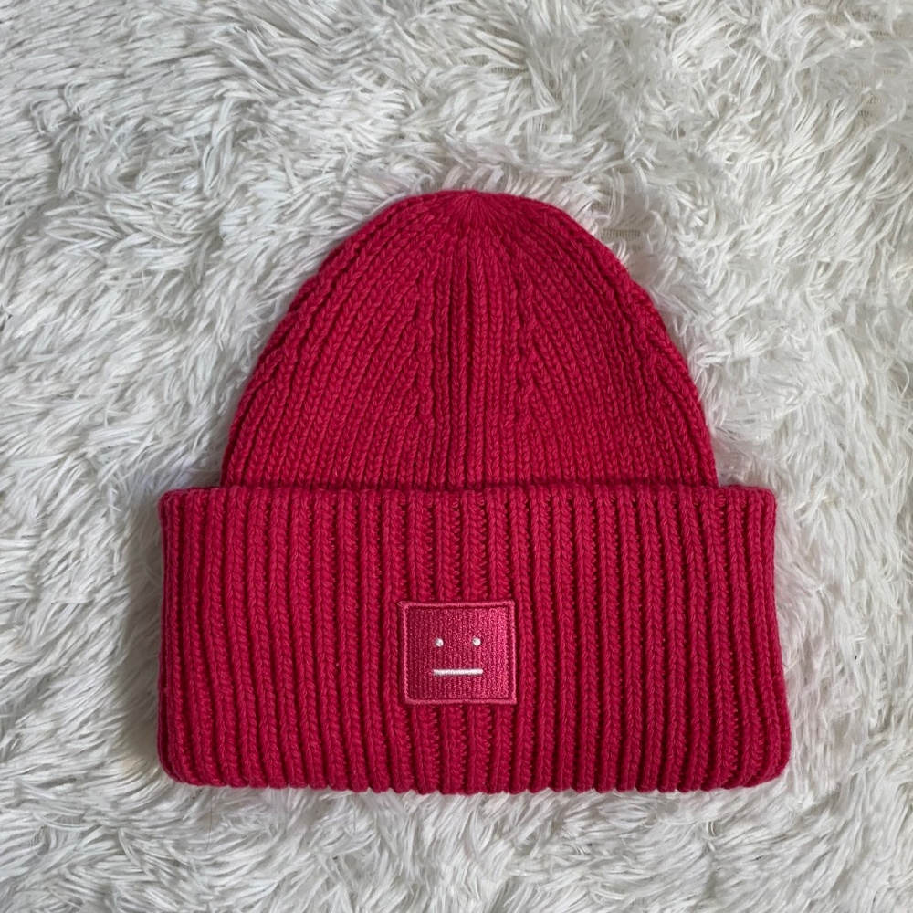Acne Studios Hot Pink Beanie